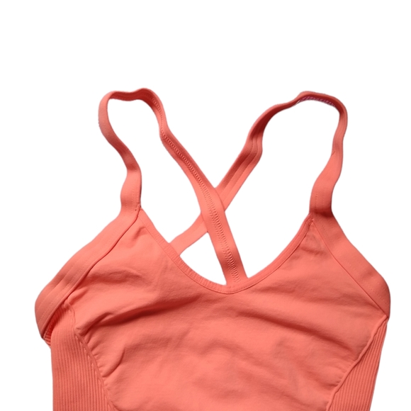 Free People Good Karma Bodysuit in Papaya Punch sz XS/S NWOT - Picture 6 of 11